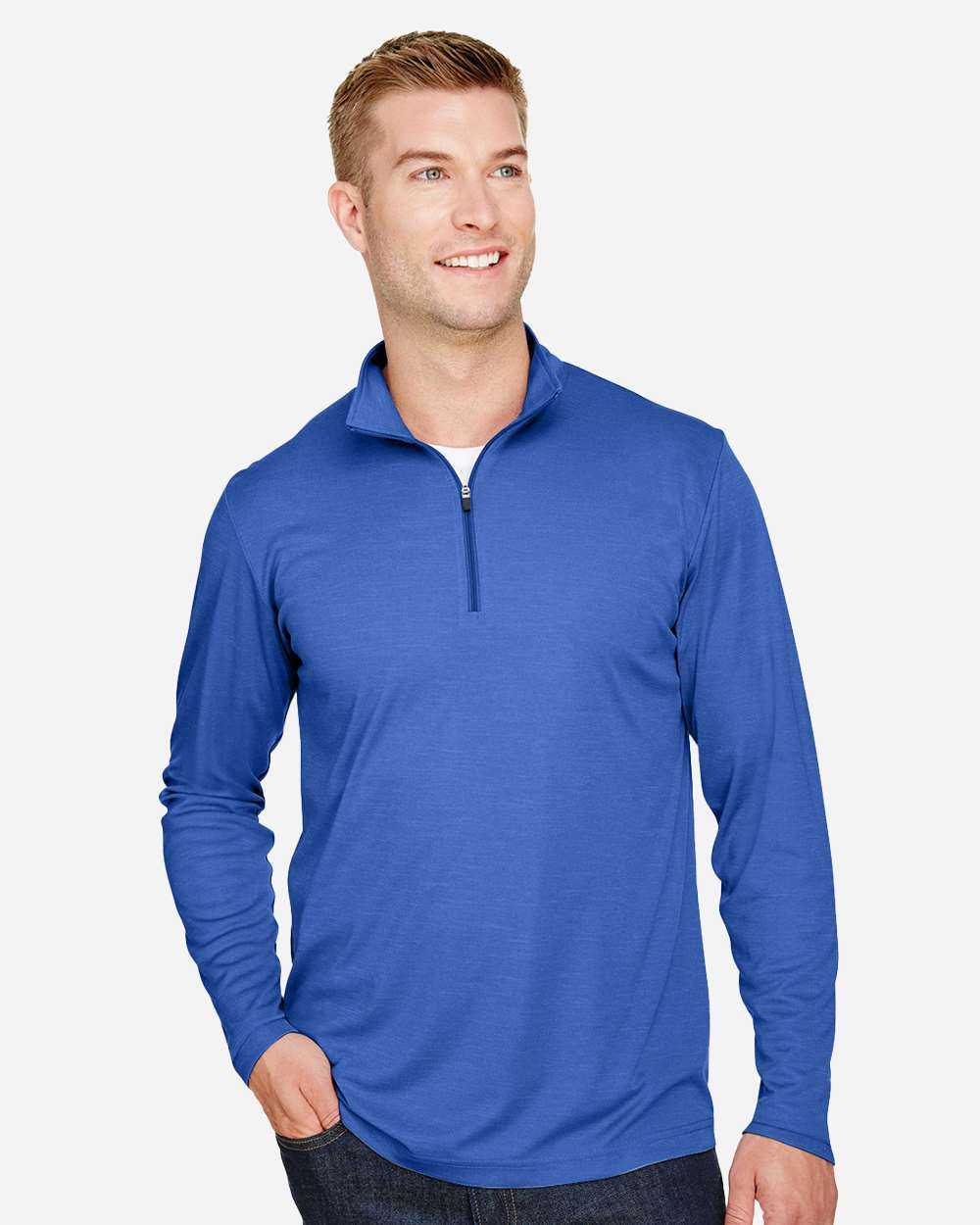Team 365 Zone Sonic Heather Performance Quarter-Zip Pullover TT31H