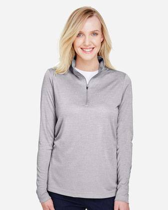 Team 365 Women's Zone Sonic Heather Performance Quarter-Zip Pullover TT31HW