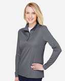 Team 365 Women's Zone Sonic Heather Performance Quarter-Zip Pullover TT31HW