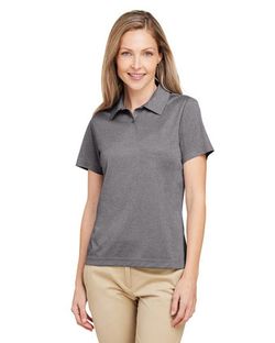 Team 365 Women's Zone Sonic Heather Performance Polo TT51HW Team 365 Women's Zone Sonic Heather Performance Polo TT51HW