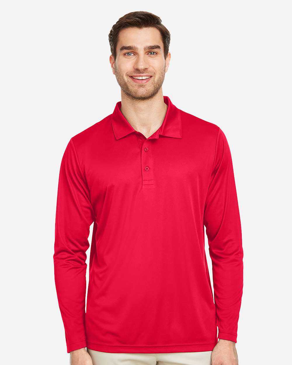 Team 365 Zone Performance Long Sleeve Polo TT51L