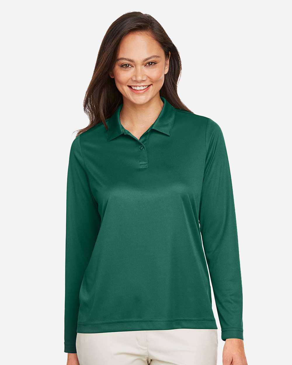 Team 365 Women's Zone Performance Long Sleeve Polo TT51LW