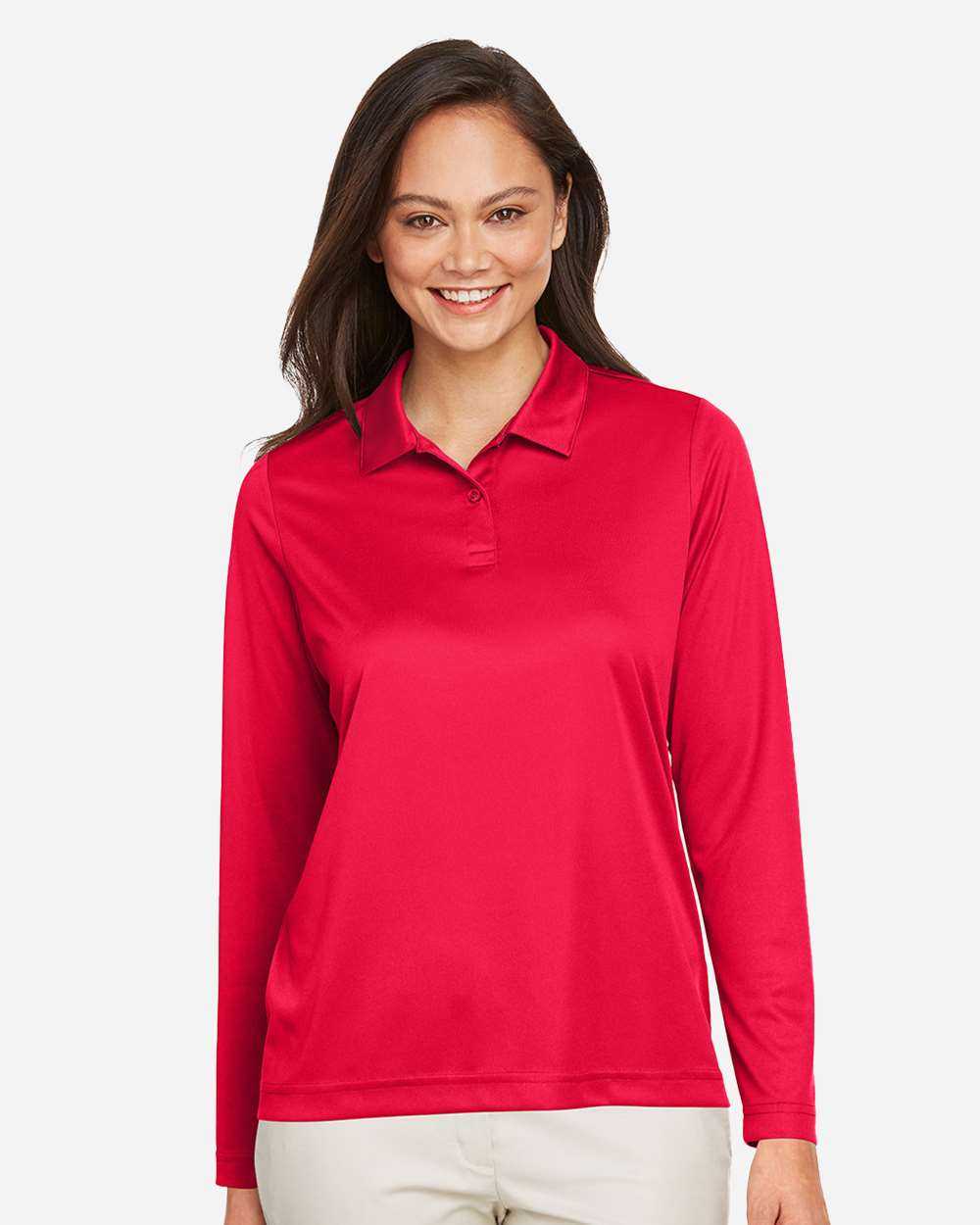 Team 365 Women's Zone Performance Long Sleeve Polo TT51LW