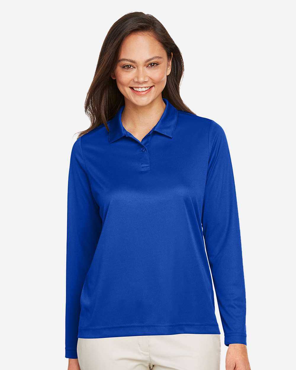 Team 365 Women's Zone Performance Long Sleeve Polo TT51LW