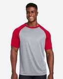 Athletic Heather/ Sport Red