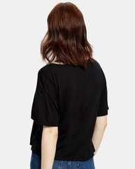 Women's Boxy Open Neck Tee