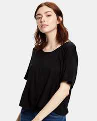 Women's Boxy Open Neck Tee