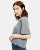 Women's Boxy Open Neck Tee