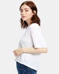 Women's Boxy Open Neck Tee