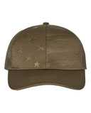 Debossed Stars and Stripes Mesh-Back Cap