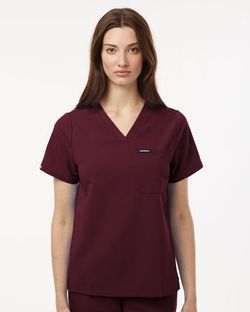 Jaanuu Women's Rhena Essential 1-Pocket Scrub V-Neck Top W10001 Jaanuu Women's Rhena Essential 1-Pocket Scrub V-Neck Top W10001