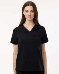 Jaanuu Women's Rhena Essential 1-Pocket Scrub V-Neck Top W10001