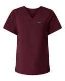 Jaanuu Women's Rhena Essential 1-Pocket Scrub V-Neck Top W10001