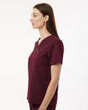 Jaanuu Women's Rhena Essential 1-Pocket Scrub V-Neck Top W10001