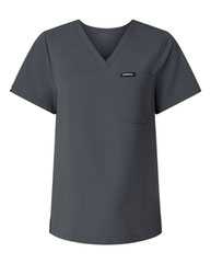 Jaanuu Women's Rhena Essential 1-Pocket Scrub V-Neck Top W10001