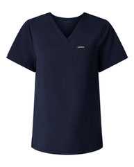 Jaanuu Women's Rhena Essential 1-Pocket Scrub V-Neck Top W10001