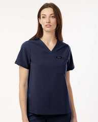 Jaanuu Women's Rhena Essential 1-Pocket Scrub V-Neck Top W10001
