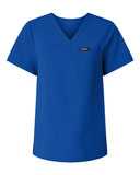 Jaanuu Women's Rhena Essential 1-Pocket Scrub V-Neck Top W10001