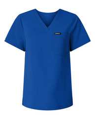 Jaanuu Women's Rhena Essential 1-Pocket Scrub V-Neck Top W10001