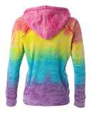 MV Sport Women’s Courtney Burnout V-Notch Hooded Sweatshirt W1162