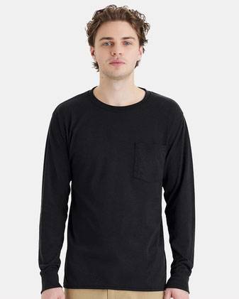 Hanes Workwear Long Sleeve Pocket T-Shirt W120