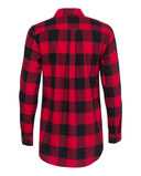Women's Vintage Brushed Flannel Long Sleeve Shirt