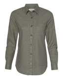 Women’s Vintage Brushed Flannel Solid Shirt