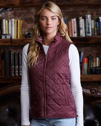 Women's Vintage Diamond Quilted Vest