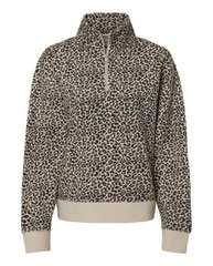 Women's Sueded Fleece Quarter-Zip Sweatshirt