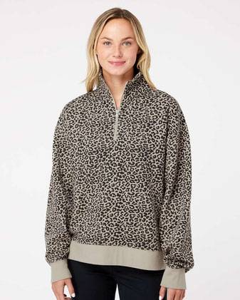 MV Sport Women's Sueded Fleece Quarter-Zip Sweatshirt W22713