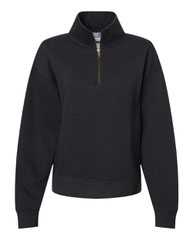 Women's Sueded Fleece Quarter-Zip Sweatshirt