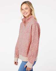 Women's Sueded Fleece Quarter-Zip Sweatshirt