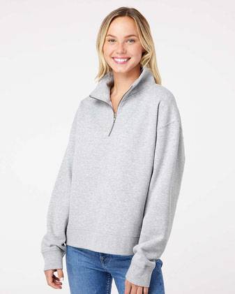 MV Sport Women's Sueded Fleece Quarter-Zip Sweatshirt W22713