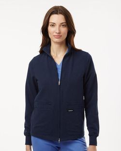Women's Ceri Essential Full-Zip 6-Pocket Scrub Jacket Women's Ceri Essential Full-Zip 6-Pocket Scrub Jacket