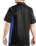 Two-Tone Short-Sleeve Work Shirt